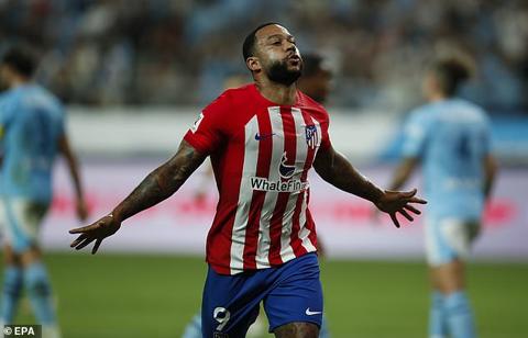 Memphis Depay opened the scoring in the second half as Atletico s substitutions paid off