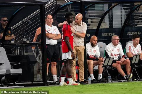 The United boss was tough on Omari Forson, who was taken off before half-time in Las Vegas