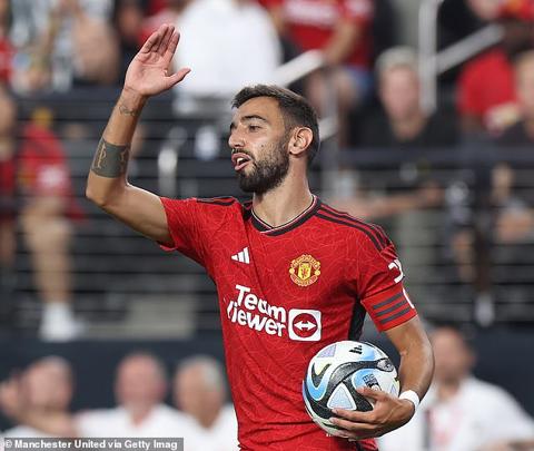 Bruno Fernandes was his usual energetic self - even in the first half when he wasn t playing