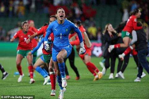 In a contrast of emotions, Morocco s players celebrated when they learned of Germany s result