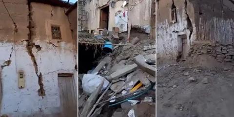 زلزال المغرب يسوي قرية كاملة بالأرض “فيديو”