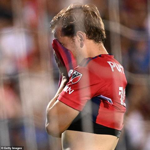 In penalties, the only error of the night was committed by FC Dallas s Paxton Pomykal (above)