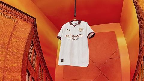 The new away kit will make its Man City debut on Friday night away against Burnley