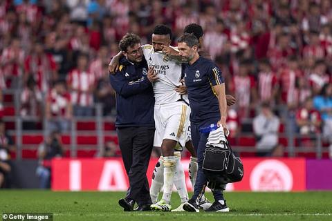 Militao limped off of Real Madrid s 2-0 opening day win over Atletic Bilbao in LaLiga