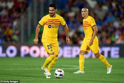 New Barca signing Ilkay Gundogan was heavily involved but couldn t help his side secure the victory