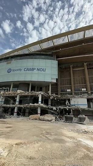 The Nou Camp is undergoing a £1.25billion refurb
