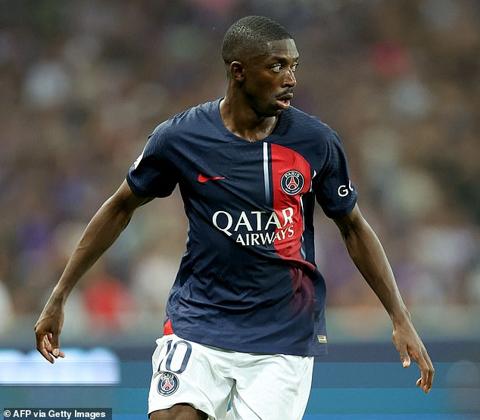 Ousmane Dembele made his PSG debut as a substitute following his move from Barcelona
