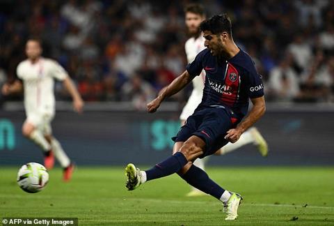Marco Asensio has impressed in the false nine role for PSG after his transfer from Real Madrid