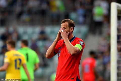 Dejected England captain Harry Kane showed frustration at the end of the evening but the Three Lions did not deserve to win