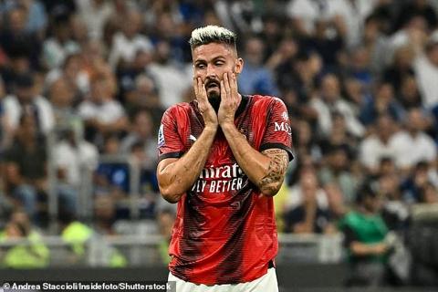 Milan were humbled by the home side with strikers including Olivier Giroud unable to get off the mark