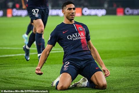 Achraf Hakimi s strike helped lift PSG up to third in the standings with 11 points from six games