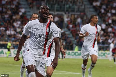 Another ex-Chelsea man, Fiyako Tomori, also netted, scoring his side s second goal of their 3-1 win over Cagliari