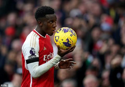 Nketiah s return to form is huge for Arsenal after Gabriel Jesus picked up a hamstring injury