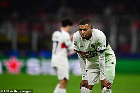 Kylian Mbappe and Co struggled to find the breakthrough against a resolute AC Milan defence