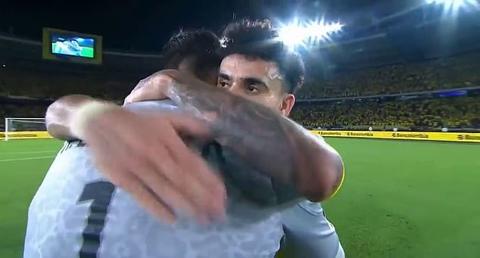 Luis Diaz shared a heartfelt hug with Liverpool team-mate Alisson after scoring past him to secure victory for Colombia against Brazil