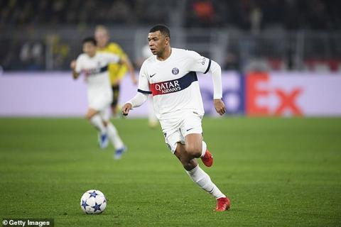 It came after Mbappe had received a long ball from the PSG defence, breaking away from Sule before rounding Gregor Kobel to go through on an open goal