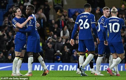Once they d established a two-goal lead there was no prospect of Chelsea throwing it away