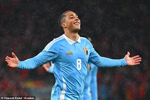 Youri Tielemans scored twice in the first half as he capitalised on England s mistakes
