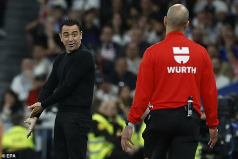 Barcelona coach Xavi raged at more perceived refereeing injustice after losing El Clasico against Real Madrid