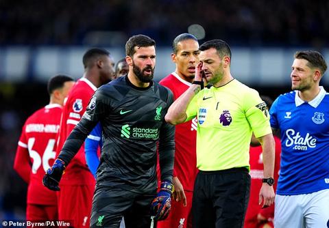 Liverpool had already received a let out when an Everton penalty was denied for an offside in the build-up