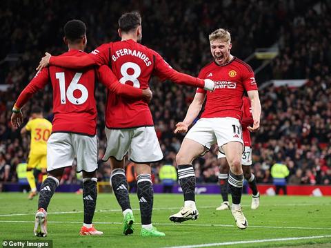 Hojlund s late goal secured all three league points for United at Old Trafford on Wednesday