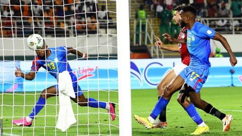 Afcon 2023: Egypt 1-1 DR Congo (aet, 7-8 on pens) - Mpasi the last-16 hero for Leopards - BBC Sport