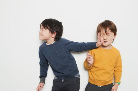 Studio shot, white background, male, Multiracial, boys, brothers, siblings,