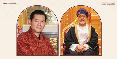 جلالةُ السُّلطان المعظم يهنّئ ملك مملكة بوتان