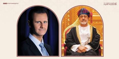 جلالة السُّلطان المعظّم يهنئ الرئيس السوري
