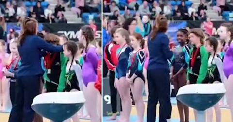 Gymnastics Ireland apologises for racism after viral video showed young black girl being skipped during medal ceremony PICTURE:
