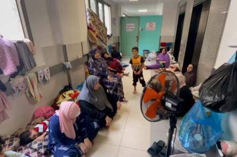 قسم النساء والولادة بمجمع الشفاء الطبي بمدينة غزة