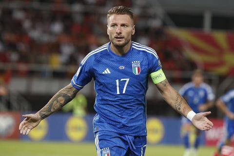 New captain Ciro Immobile had put Italy in front (Boris Grdanoski/AP)